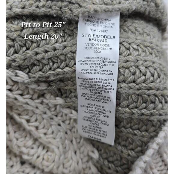 Splendid Margo Cardigan – Chunky Knit Cottagecore Minimalist Bubble Sleeve - S - Picture 6 of 8